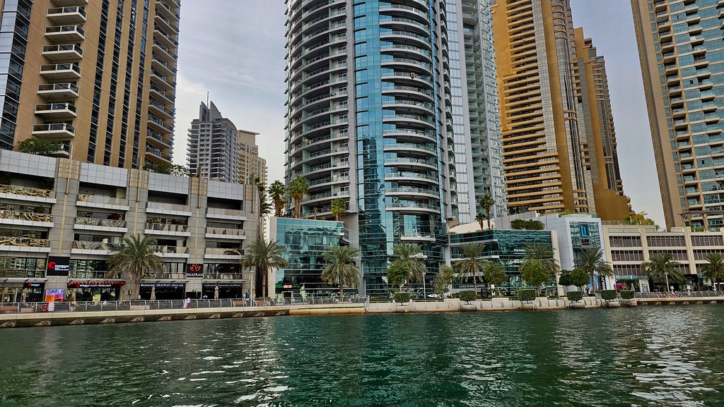 Dubai Marina waterfront towers