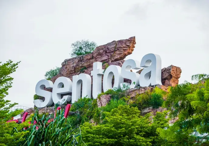 The Sentosa sign, Singapore